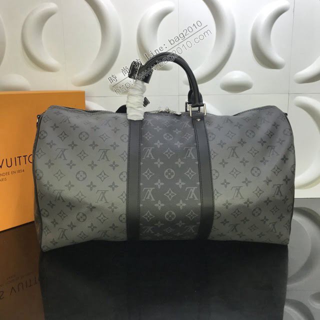 路易威登LV旅行包 M45392 Keepall Bandoulière50旅行袋 lv新款男士手提旅行箱包  ydh3778